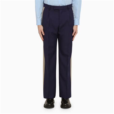 pantalone gucci bande laterali|Pantalone royal bluette con bande in velluto .